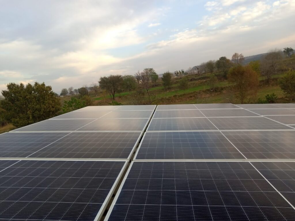 Solar Panels Installed on ground