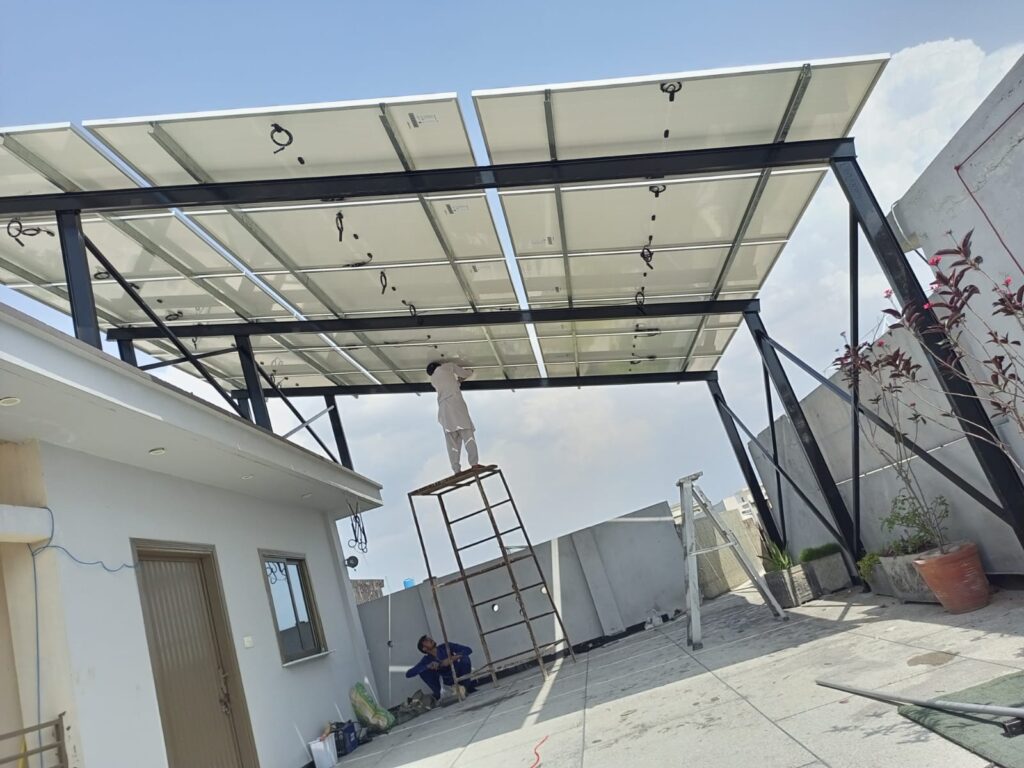 Solar Panels Installed on rooftop