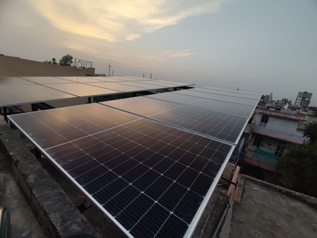 Solar Panels Installed on rooftop